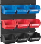 Panneau mural PVC 380x340mm avec 9 boîtes à bec