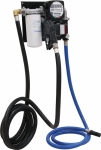 Pompe à gasoil 230V 100 l/min avec pistolet automatique/volucompteur mécanique/filtre - station murale