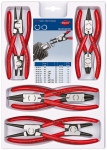Jeu de pinces pour circlips - lot de 8 pcs