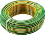 Câble rigide H07V-U 1,5mm² 25m jaune/vert