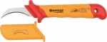 Couteau à dégainer courbé 180mm isolé 1000V
