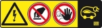 Pancarte pvc "Danger, zone de travail VEH"