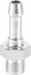Jonction filetage cylindrique mâle 1/4" - 1 gorge - lot de 2 pcs
