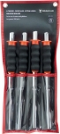 Chasse-goupilles 10-12-14-16mm 350mm avec manche mousse - pochette de 4 pcs