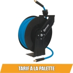 Enrouleur automatique orientable de tuyau d'air 20m+1,5m
