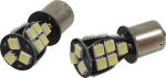 Ampoule poirette LED 12V 3W BA15s - blister de 2 pcs