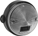 Plafonnier rond 122mm 12V avec interrupteur