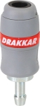 Raccord rapide femelle passage d'air 6mm pour tuyau de 8mm