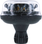 Gyrophare LED rotatif/flash/double flash/sur tige flexible et cabochon trasparent