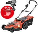 Tondeuse sur batterie Ø 430mm - Bac 50L - 2 batteries 4Ah - chargeur double 3A