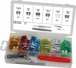 Fusible enfichable assortiment avec testeur 6-24V - coffret 92 pcs