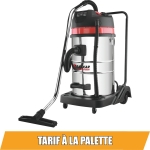 Aspirateur eau et poussières 80L 230V 3600W cuve inox basculante/3 moteurs/flexible de 5m