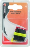 Connecteur étanche femelle complet 4 voies - blister