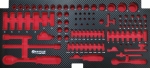 Module mousse vide - finition carbone pour douilles ¼’’ et ½’’ pour coffre