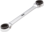 Clé polygonale à double cliquet 72 dents 10x13 - 17x19mm