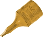 Douille tournevis 1/4" avec embout 28mm plat 0,8x4mm