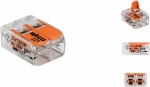 Borne à levier compacte WAGO 2 conducteurs - lot de 10 pcs