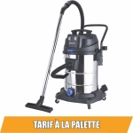 Aspirateur eau et poussières 60L 230V 2400W cuve INOX / 2 moteurs / flexible de 2m