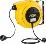 Enrouleur électrique automatique avec prise et fiche shuko