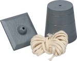 Plomb de maçon N°8 800g avec cordelette 3m - blister