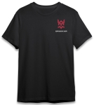 Tee-shirt noir taille M unisexe - Drakkar logo incline