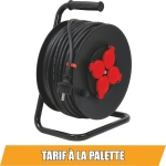 Enrouleur électrique HO7RN-F 40m 3G2,5mm² 230V 4 prises