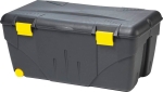 Malle/coffre sur roulette avec couvercle 110L 858x487x396mm