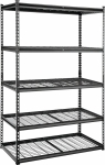 Etagère rayonnage d'atelier à emboîter 4 tablettes grillagées 1670x910x450mm max 800kg