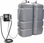 Cuve de stockage gasoil PEHD DP 1000L station avec filtre 230V 50 l/min