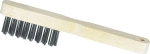 Brosse métallique à bougie fil acier 3 rangs 20x200mm Brosse métallique à bougie fil acier 3 rangs 20x200mm