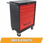 Servante d'atelier 7 tiroirs rouge/noir 680x460x1005mm