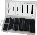 Gaine thermorétractable 2:1 noire - Coffret de 127 pcs