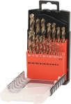 Coffret PVC de 19 forets métaux HSS 5% cobalt taillés meulés de 1 à 10mm Coffret PVC de 19 forets métaux HSS 5% cobalt taillés meulés de 1 à 10mm