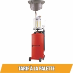 Vidangeur d'huile pneumatique mobile par gravité et aspiration 80L avec préchambre