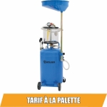 Vidangeur d'huile pneumatique mobile par gravité et aspiration 70L avec préchambre