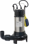Pompe à eau immergée automatique fonte avec couteau 230V 1100W avec flotteur