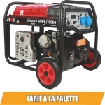 Groupe électrogène AVR monophasé essence 7000W 14CV démarrage électrique avec kit brouette