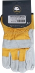 Gants de travail croûte de bovin avec manchette renforcée T.10 - carte