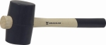 Maillet caoutchouc 75mm avec manche bois