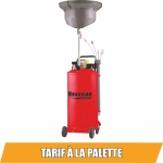 Vidangeur d'huile pneumatique mobile par gravité et aspiration 80L