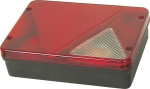 Feu arrière rectangle gauche 12V 6 fonctions 188x135mm