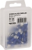 Cosse plate femelle isolée bleue 4,8X0,8mm - lot de 100 pcs