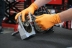 Gants jetables nitrile orange T9 - Boîte de 100 pcs