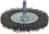 Brosse circulaire sur tige 6mm fil acier ondulé 75mm - lot de 10 pcs