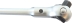 Cliquet 1/4" 72 dents réversible tête boule 360° avec bouton poussoir