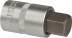 Douille tournevis 1/2" avec embout 55mm hexagonal 17mm