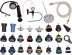 Testeur et remplissage pneumatique de système de refroidissement - coffret de 28 pcs