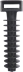 Cheville nylon d'installation Col-ty 8mm noir - lot de 100 pcs