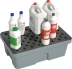 Bac de rétention 40L avec caillebotis 100% PE ultra bas