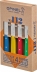 Couteau office couleur avec lame en acier inox - boîte de 4 pcs